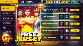 Download lagu ফ্রিতে সবাই 🤩জার্সি নিতে পারবে 💥 তাড়াতাড়ি কোরো | FREE JERSEY EVENT FREE FIRE | FREE FIRE NEW EVENT mp3