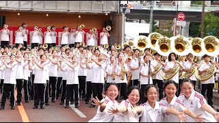 東海大付属高輪台高等学校吹奏楽部 第51回 三田納涼カーニバル パレード＆ミニコンサート @港区三田通り250719