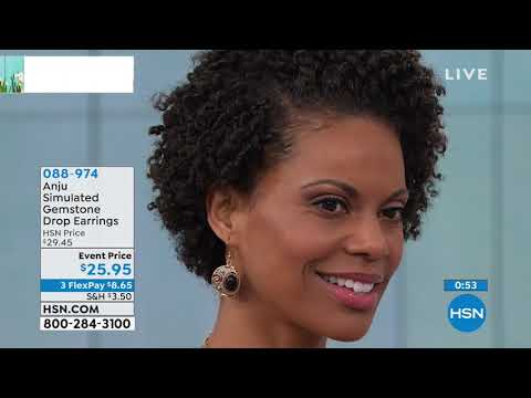 Anju – Tropfenohrringe mit künstlichem Amethyst