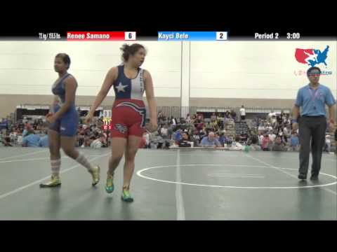 FILA Junior 72 kg / 158.5 lbs. - Renee Samano vs. Kayci Bele