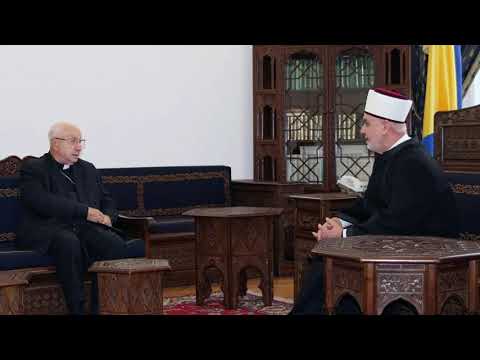 Muftija Dudić i apostolski nuncij u BiH u odvojenim posjetama Reisu-l-ulemi Kavazoviću