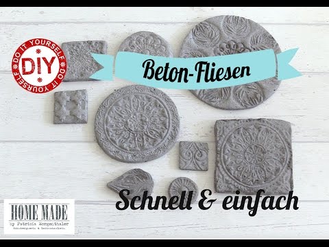 DIY Betonfliesen - einzigartige Fliesen für Wand und Boden