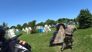 preview picture of video 'The Yeti Brigade Newbie Game @ Cousins Paintball, Calverton'