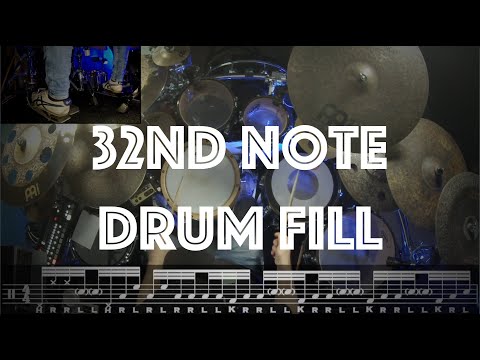TRY THIS ADVANCED 32nd NOTE DRUM FILL | quick drum lesson