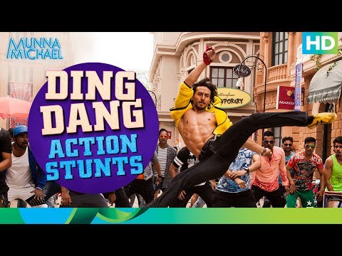 Ding Dang Action Stunts (Don’t try this at home!) | Munna Michael 2017  | Tiger Shroff