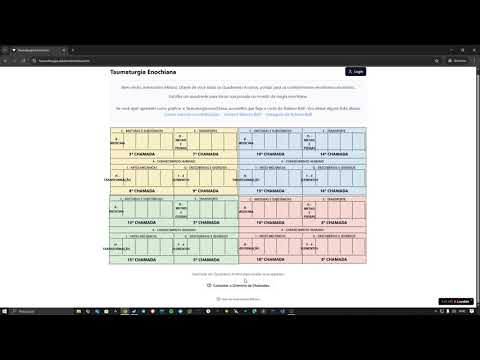Ferramenta gratuita para taumaturgia - Taumaturgia Enochiana