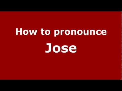 How to pronounce Jose