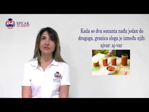 Serbian Lesson 1.1  - Partition of words to syllables - Serbian language courses