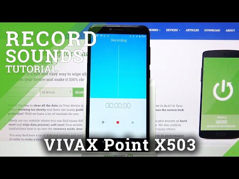How to Use Sound Recorder in Vivax Point X503 - Operate Voice Recorder