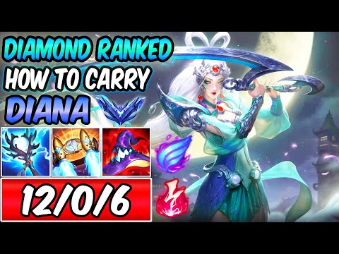 S+ CLEAN DIAMOND DIANA MID RANKED CLIMB - HOW TO CARRY | Best Build & Runes | League of Legends