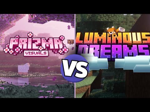 Prizma Visuals vs Luminous Dreams 🌈 | Vibrant Minecraft Texture Pack Comparison