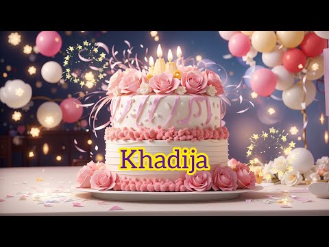 KHADIJA - Happy Birthday To You | Happy Birthday Animation | Birthday Music