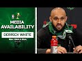 Derrick White: It Will Be FUN Defending Luka & Kyrie | Celtics Media Availability