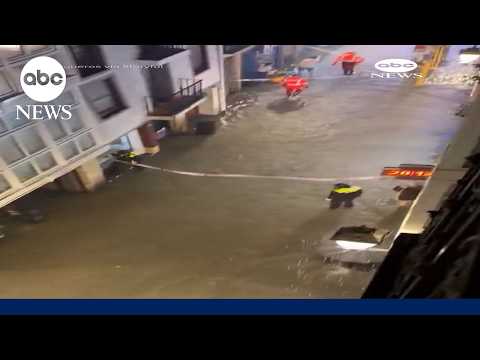 Torrential rain floods parts of Spain