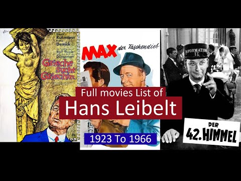 Hans Leibelt Full Movies List | All Movies of Hans Leibelt