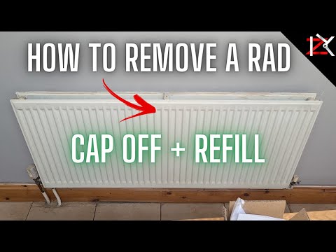 How To A Remove Radiator Completely - Cap Pipes & Drain/Refill Central Heating System