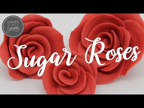 How to make simple Sugar Roses for cakes | Cakes by Yvette