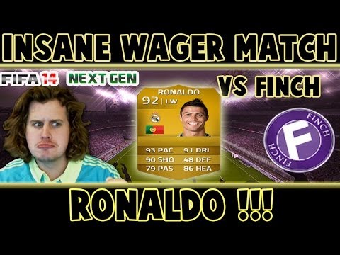 INSANE RONALDO WAGER MATCH VS FINCH | FIFA 14 ULTIMATE TEAM