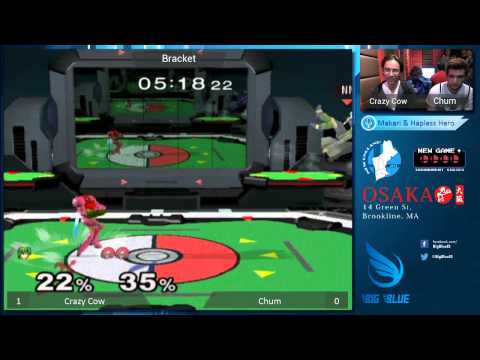 New Game+ XVI - Crazy Cow (Marth) vs Chum (Samus) - SSBM WR1