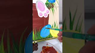 Cute Easter Bunny painting idea! 🎨🐇 #easypainting #tutorials #easter #beginnerfriendly
