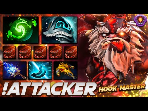 Attacker Pudge - Hook Master - Dota 2 Pro Gameplay [Watch & Learn]