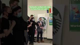 HISTORIC: Starbucks Workers in Buffalo Win Vote to Form First U.S. Union