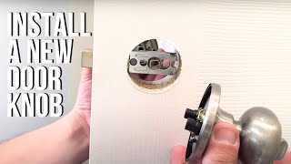 How to Install A Door Knob on An Interior Pre-Hung Door