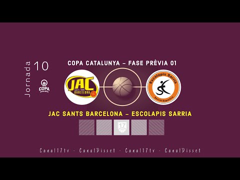 🔴📡COPA CATALUNYA| JAC SANTS BARCELONA - ESCOLAPIS SARRIÀ | Jornada 10 /11-12-2021