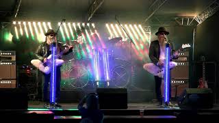 ZZ Top -  Viva Las Vegas - live cover with spinning hairy guitars :-)