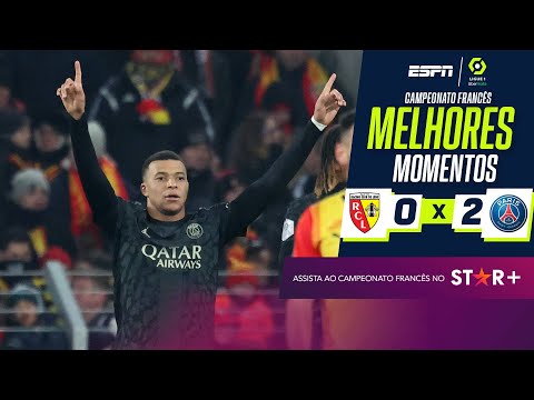 Gols e lances de Lens x PSG