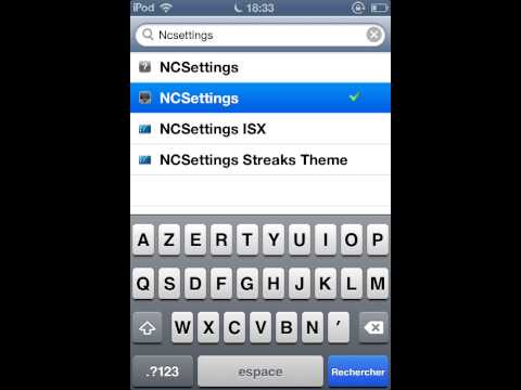 comment installer ncsettings