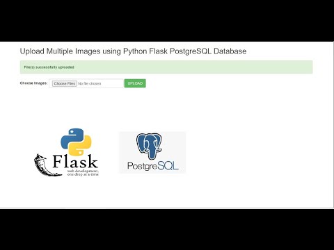 Upload Multiple Images Using Python Flask Postgresql Database
