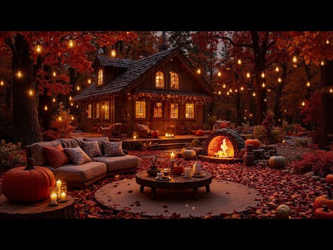 Autumn Jazz by the Fireplace 🍂 Cozy Relaxing Music & Warm Ambience for Focus, Sleep & Stress Relief