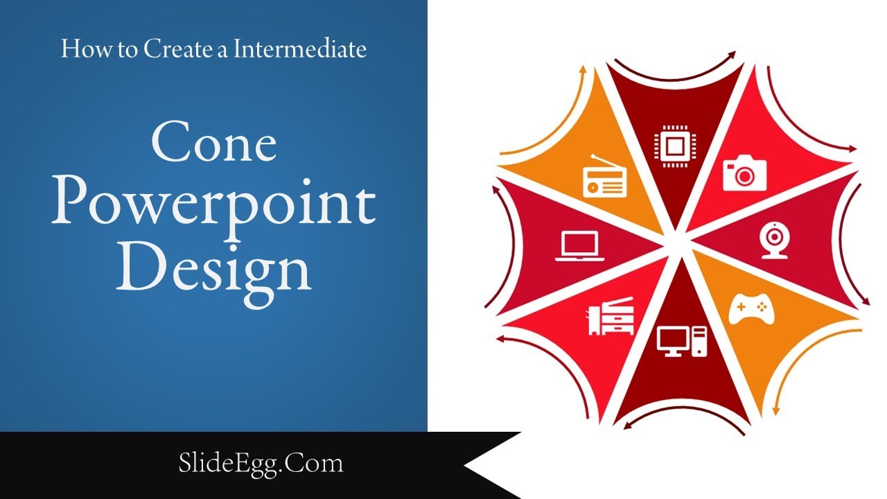 how to design an Intermediate Cone PowerPoint Design
