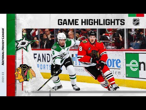 Stars @ Blackhawks 2/18 l NHL Highlights 2022