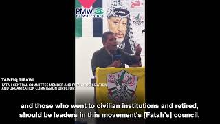 Tawfiq Tirawi admitting PA Security Forces officers led Intifadas