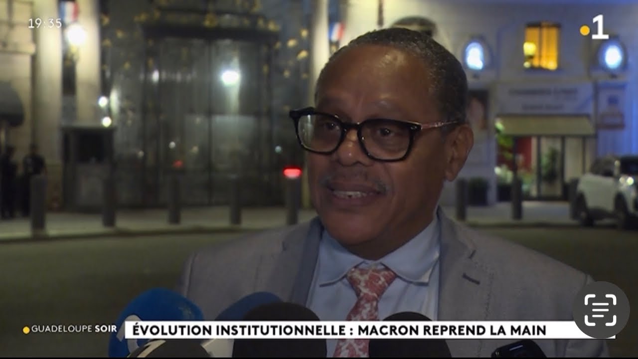 Évolution institutionnelle dans les outre-mer : mon intervention au JT de Guadeloupe première 