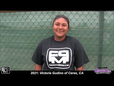 2021 Victoria Gudino Pitcher and First Base Softball Skills Video - CA Grapettes