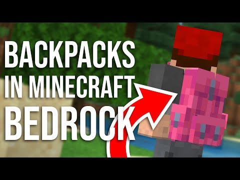 How to Get BACKPACKS in Minecraft Bedrock! (MCPE, Xbox, PS4, Switch, MCBE, etc.)