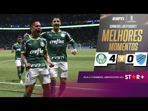 Gols e lances de Palmeiras x Bolívar