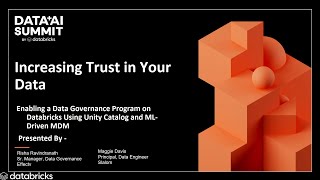 Increasing Data Trust: Enabling Data Governance on Databricks Using Unity Catalog & ML-Driven MDM