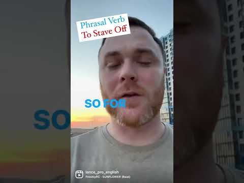 To Stave Off #shorts #learnenglish #britishenglish #britishpronunciation #phrasalverb #studyenglish