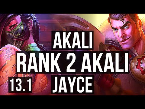 AKALI vs JAYCE (MID) | Rank 2 Akali, Rank 6, 4/0/2 | EUW Challenger | 13.1