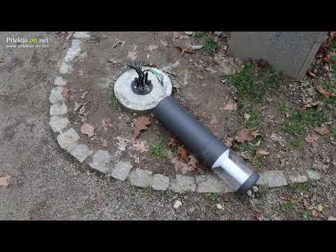 Polomljene luči v parku Rudolfa Maistra