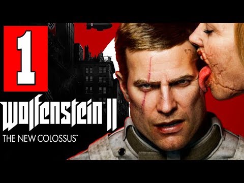 WOLFENSTEIN 2 The New Colossus Gameplay Walkthrough Part 1 (FULL GAME) Lets Play Playthrough
