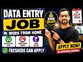 Data Entry Work From Home For July 2026 Remote Job 2026