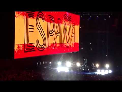 U2 GET OUT OF YOUR OWN WAY LIVE. MADRID, SEPTEMBER 21, 2018.