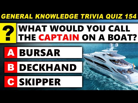 50 Trivia Questions General Knowledge - Ultimate General Knowledge Trivia Quiz Round 154