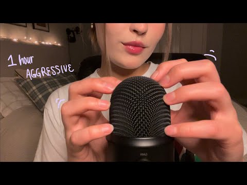 ASMR | 1 HOUR of AGGRESSIVE BARE MIC SCRATCHING