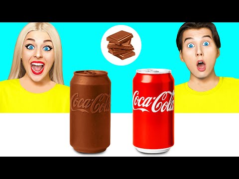 Real Food vs Chocolate Food Challenge | Funny Food Recipes by Choco DO